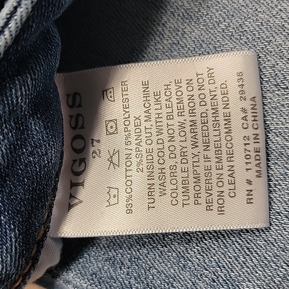 Vigoss Size 27 Medium-Light Wash "Jagger Skinny" Jeans - Picture 8 of 15
